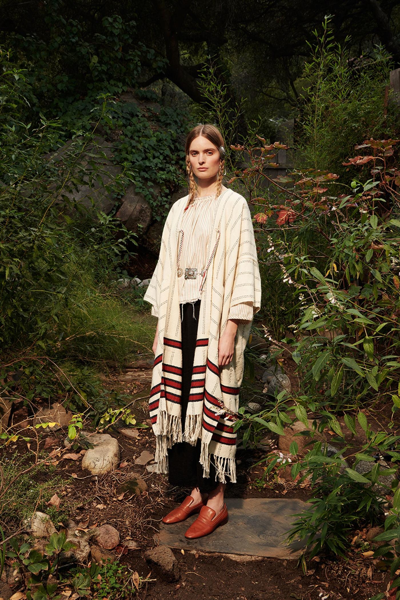 Hand woven coat
